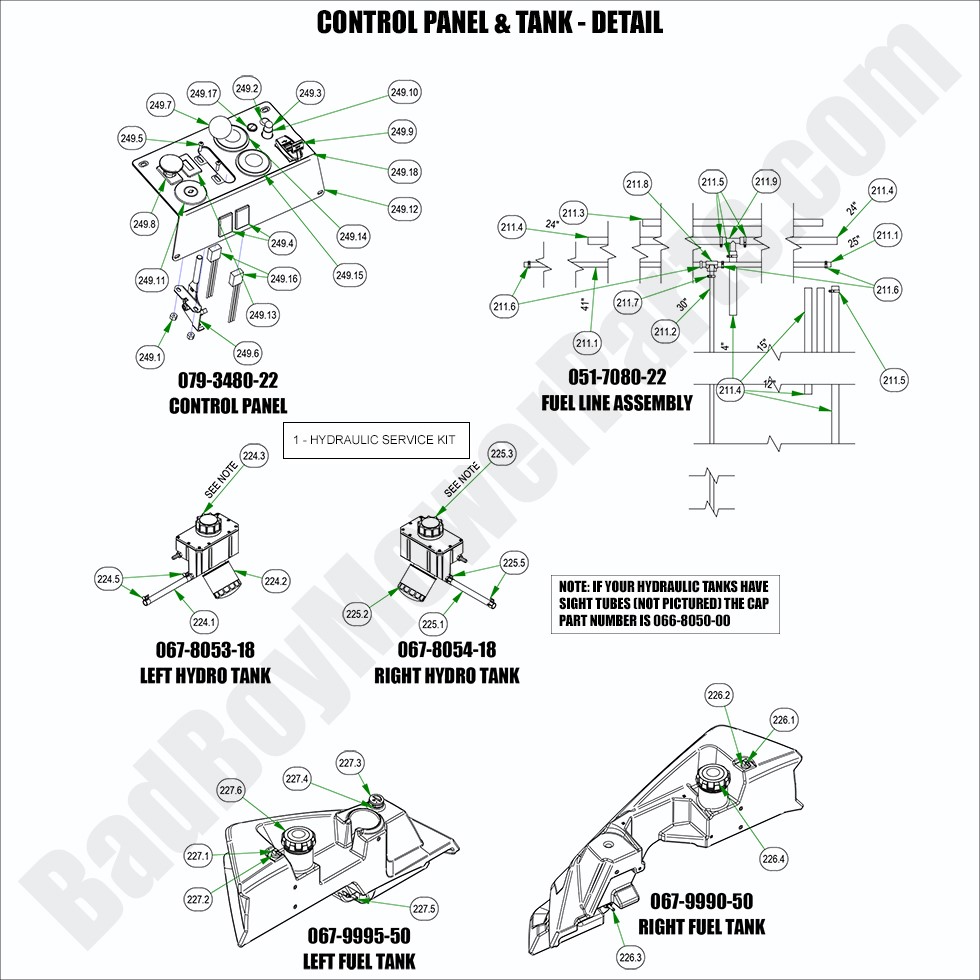 2022 Renegade - Diesel - Control Panel & Fuel Tank - Detail
